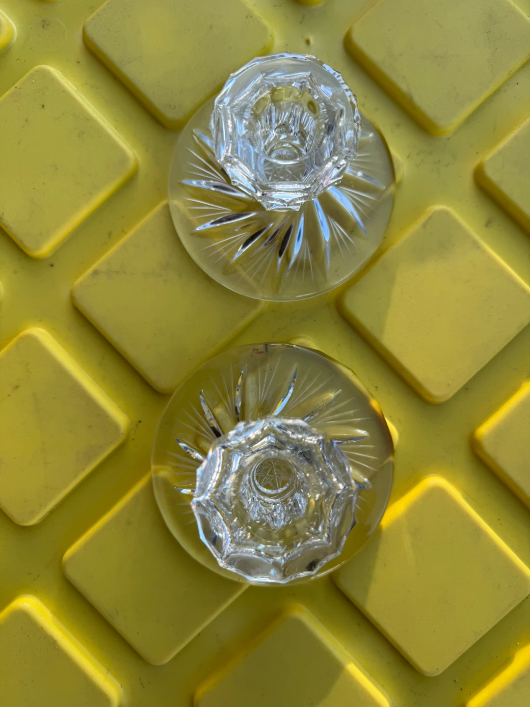 Pinwheel crystal Candlestick Holders (Set of 2) - photo 4