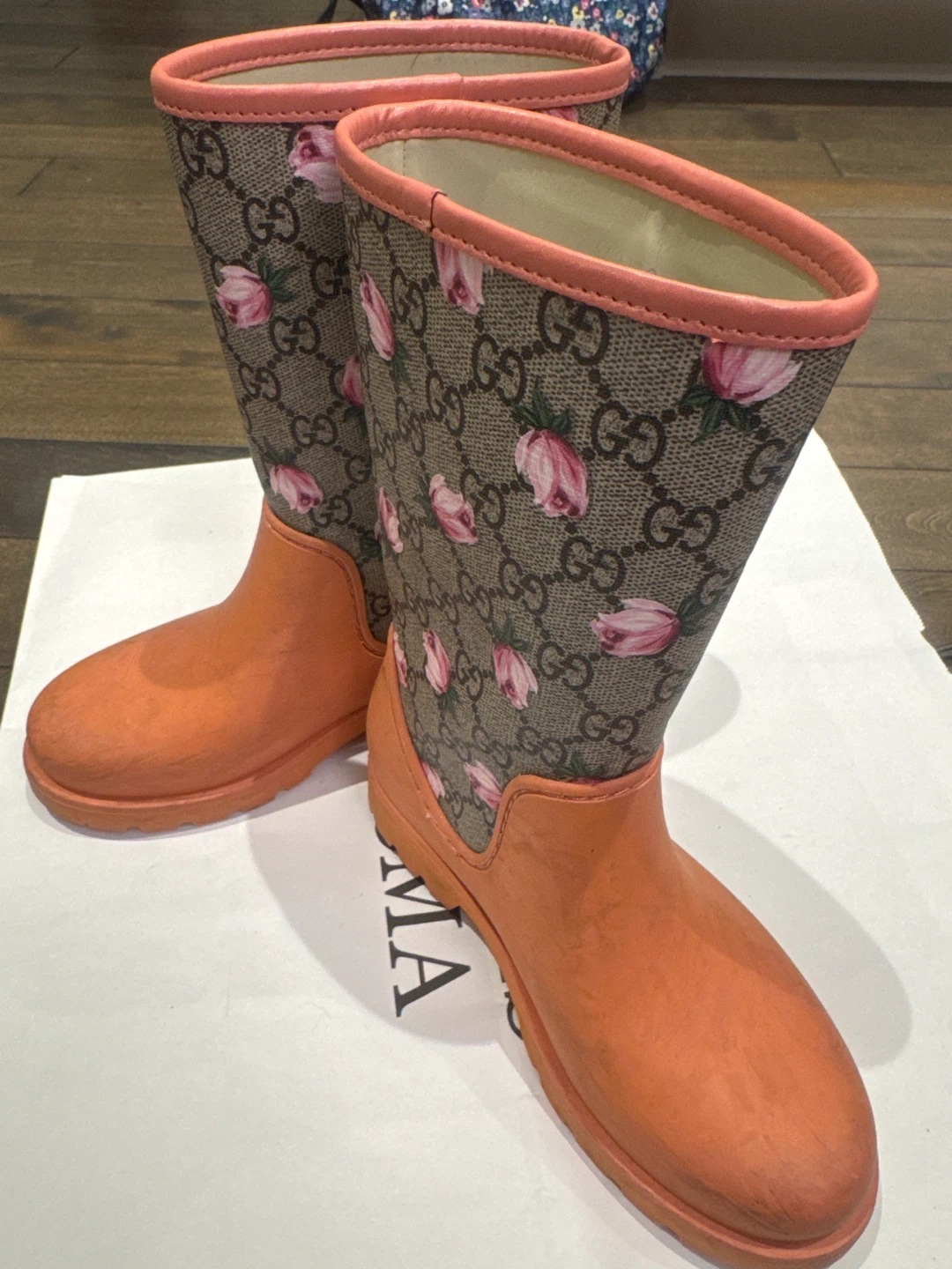 Gucci Kids Rain Boots Size 32