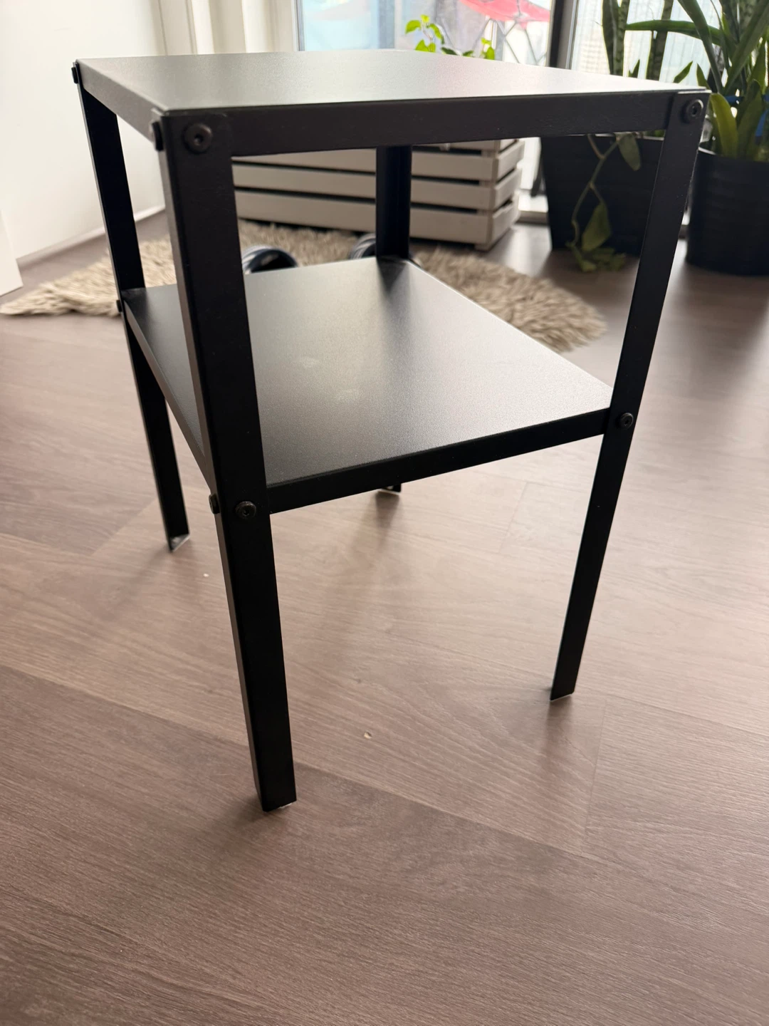 IKEA Small Coffee Table / Side Table – Black Metal - photo 3