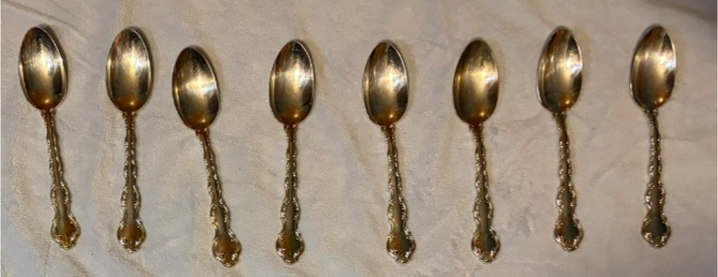 Birks Regency Plate Louis de France 39 Pieces In Good Condition - photo 3