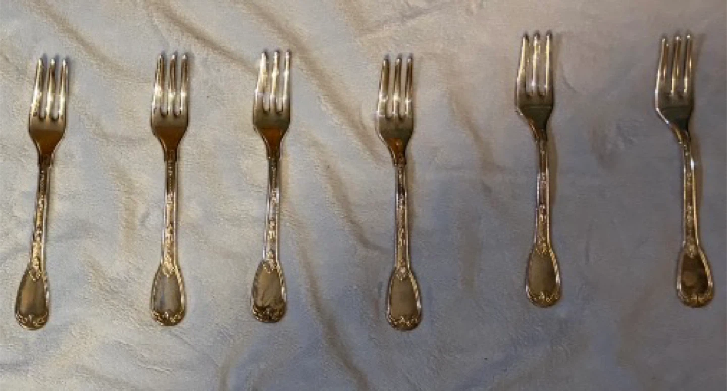 Birks Regency Plate Louis de France 39 Pieces In Good Condition - photo 5