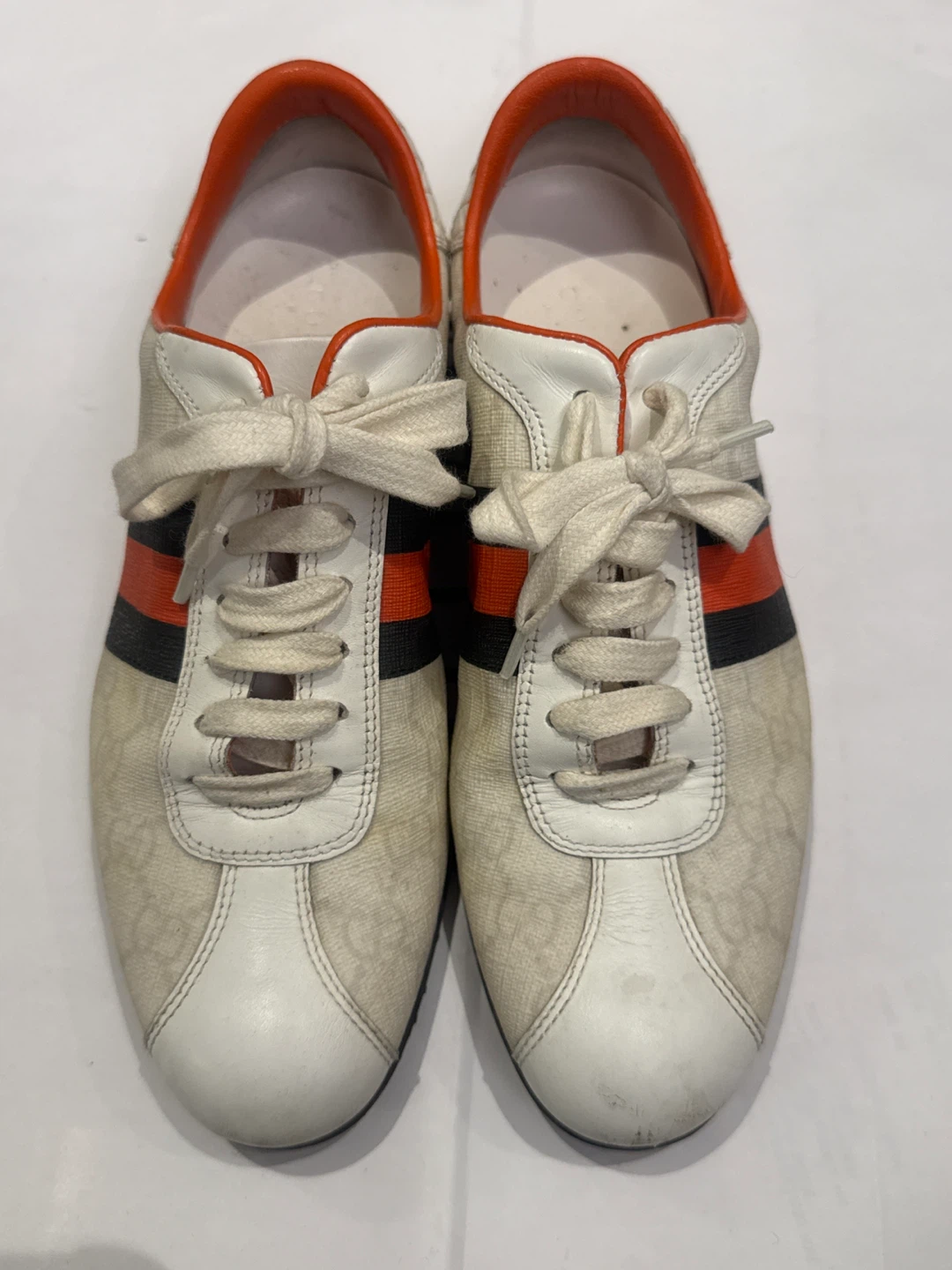 Gucci Ace Sneakers White/Orange Size 37 - photo 2