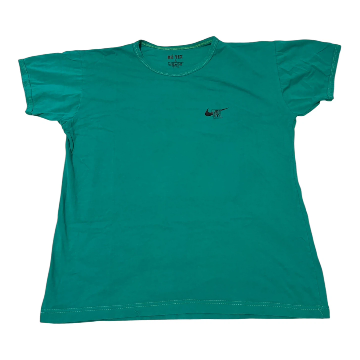 Ali Tex Nike Teal Cotton T-Shirt