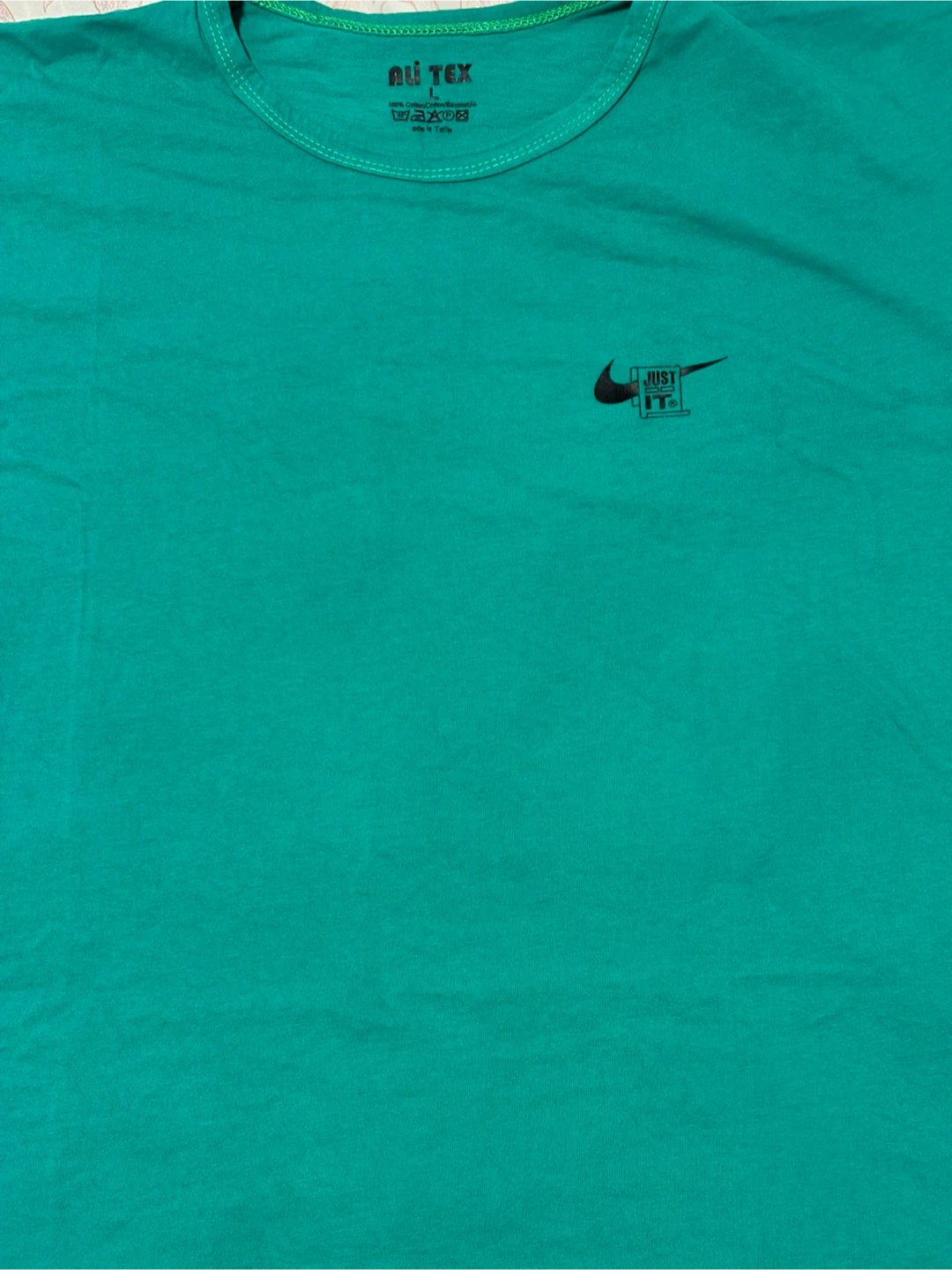 Ali Tex Nike Teal Cotton T-Shirt - photo 3