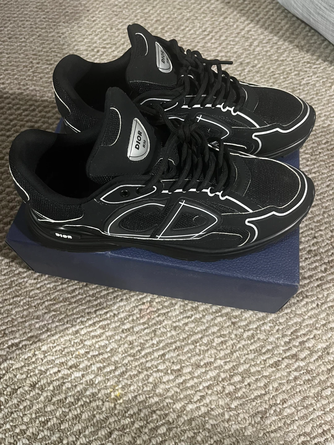 DIOR B30 Sneakers Black White - photo 2