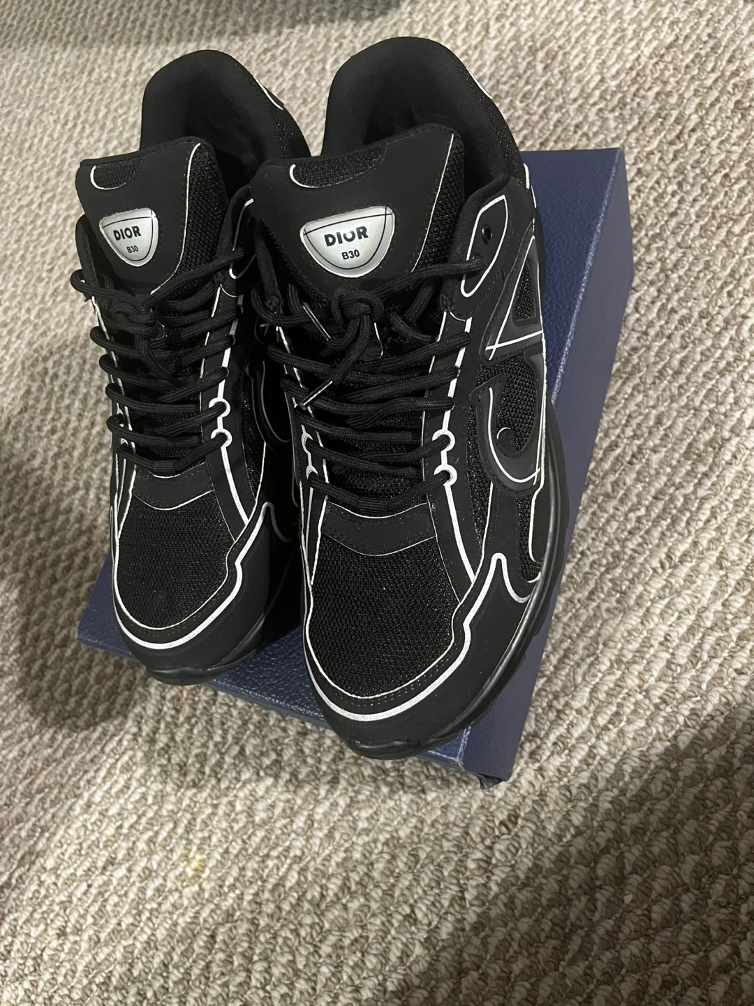 DIOR B30 Sneakers Black White - photo 3