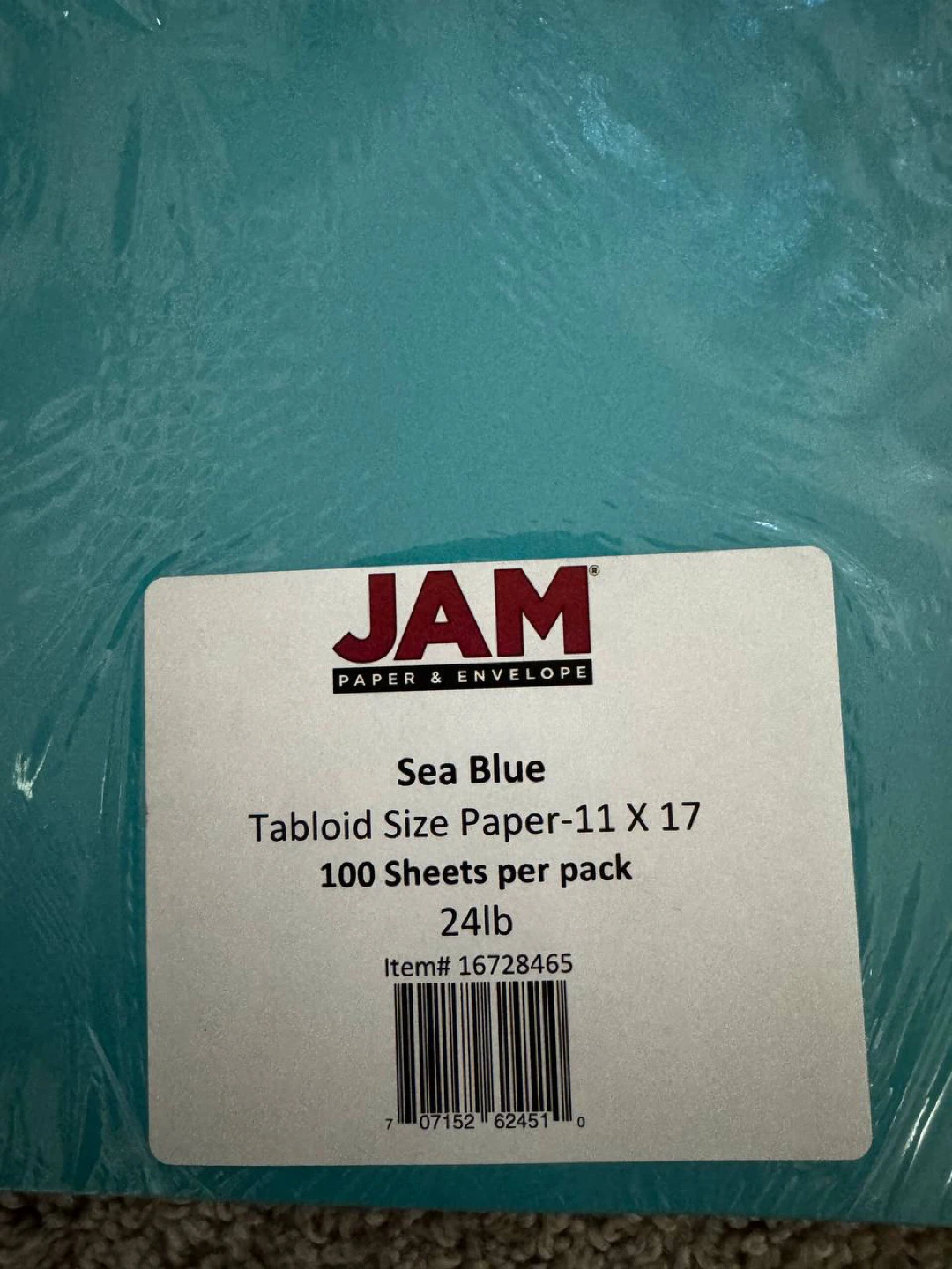 JAM Paper Ledger Colored Paper – Sea Blue (11” x 17”) – 100 Sh - photo 5