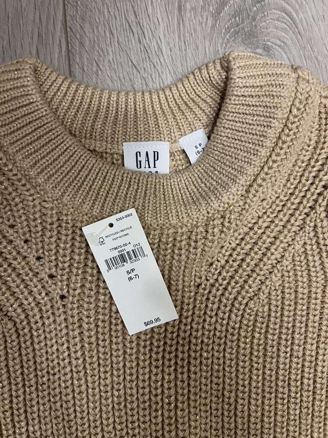 Gap Girls Knit Sweater Dress Size S/P (6-7) - photo 2