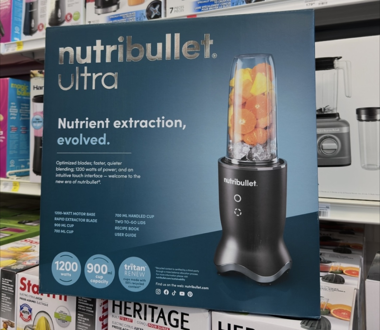 NutriBullet Ultra Personal Blender with Accessories, 1200W - photo 2