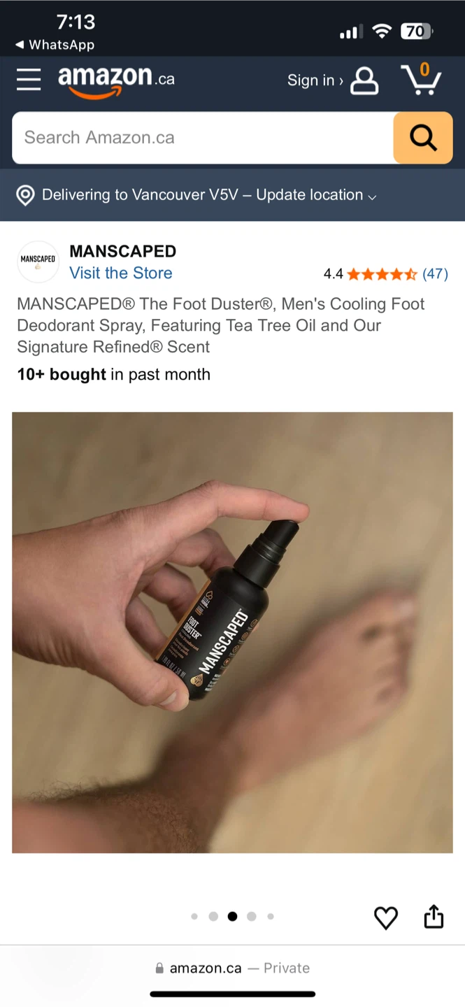 The Foot Duster Men's Cooling Foot Deodorant Spray 50 ML - photo 2