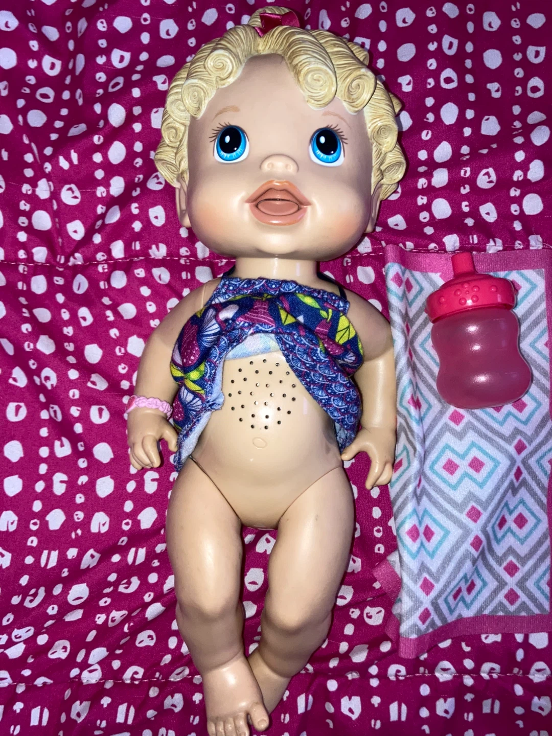 Baby Alive Doll with Bottle and Blanket - photo 2