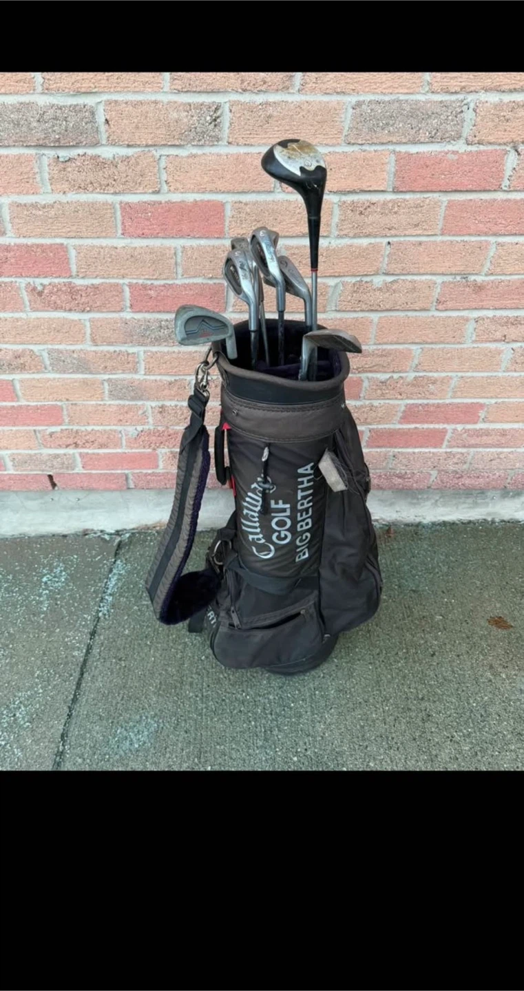 8 Golf Clubs and Golf Bag Set