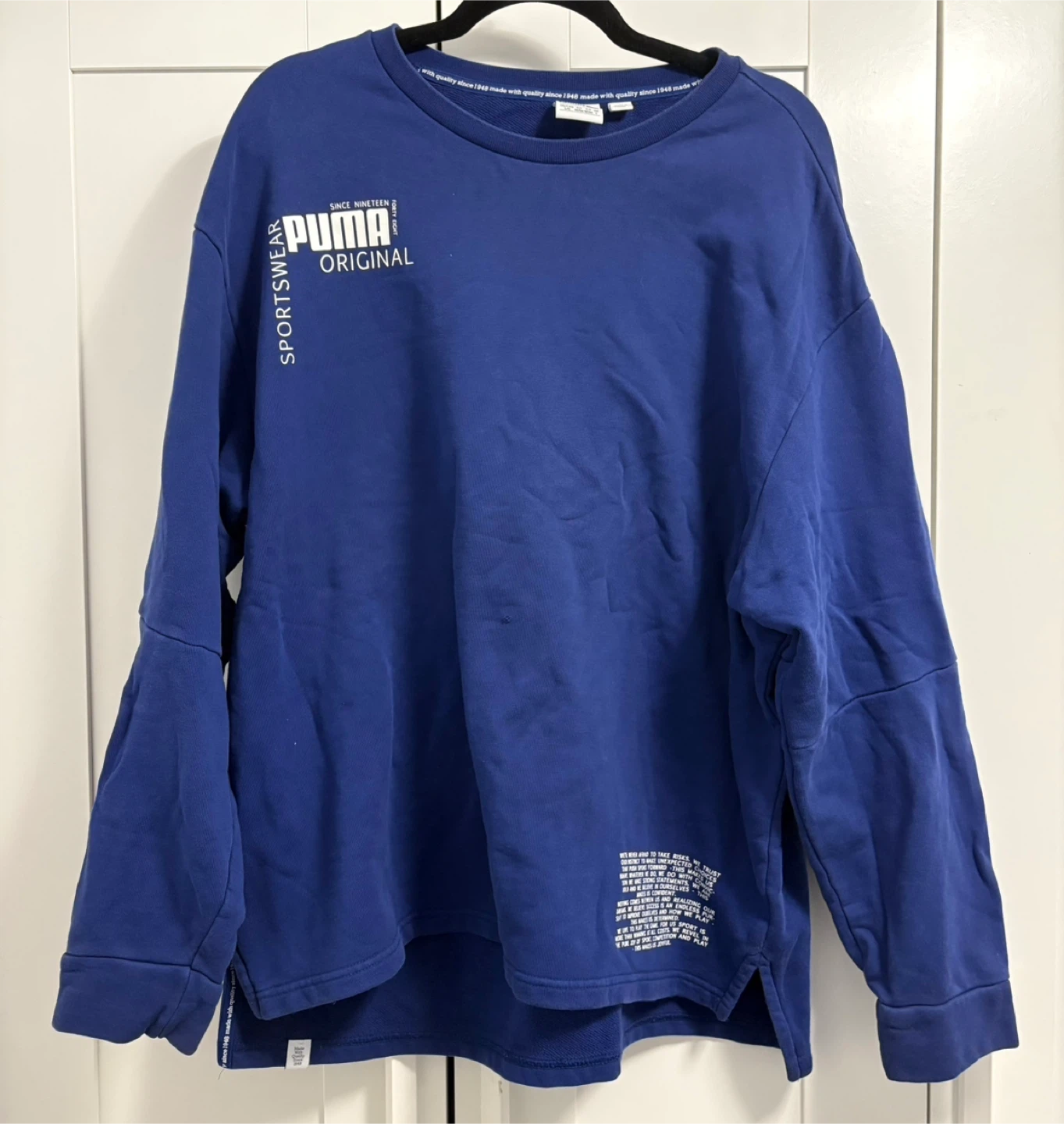 Puma Crewneck Sweatshirt Blue