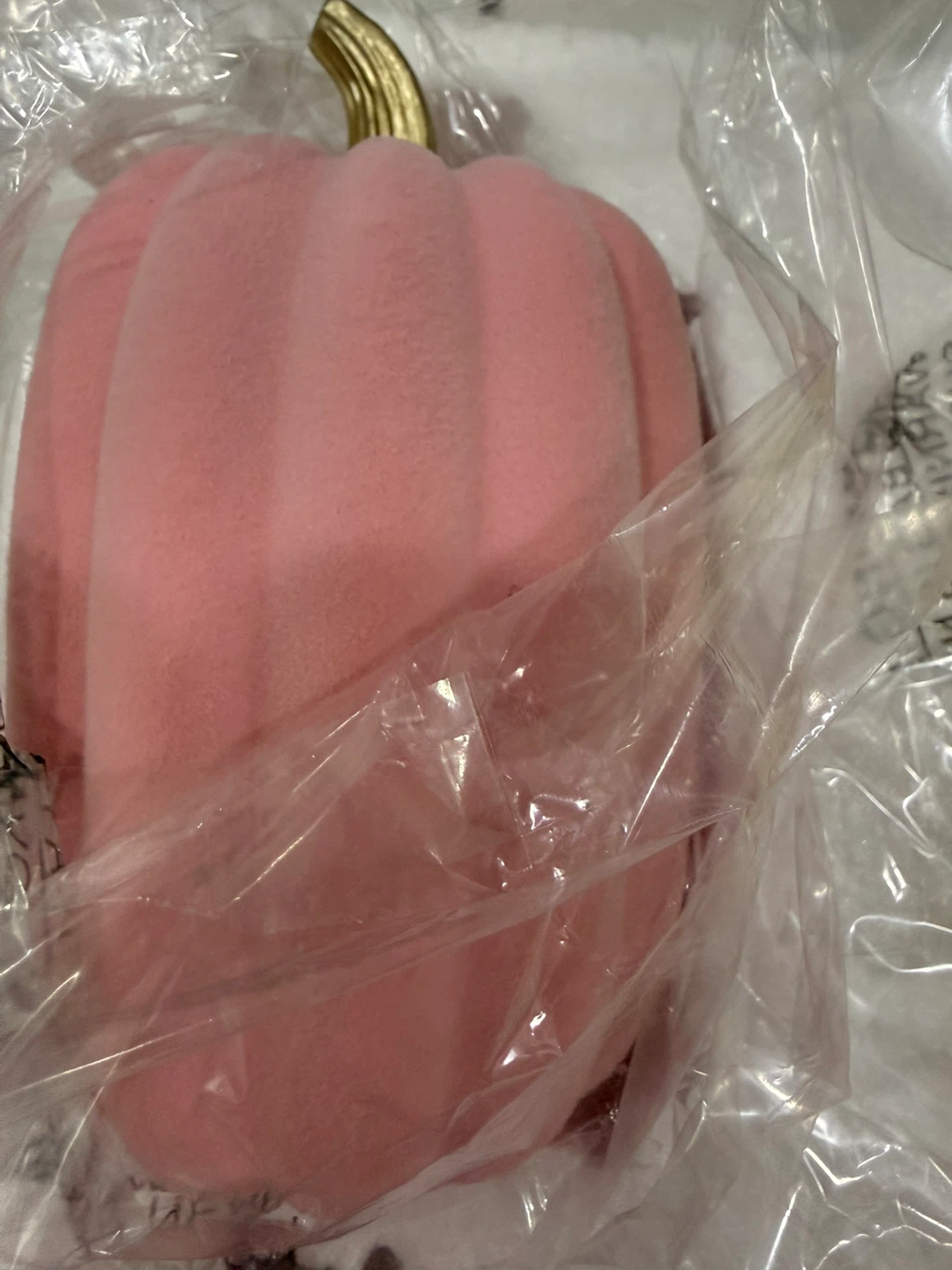 Decorative Pumpkin Set – Pink & Cream Fall Decor – 7 Pieces - photo 5