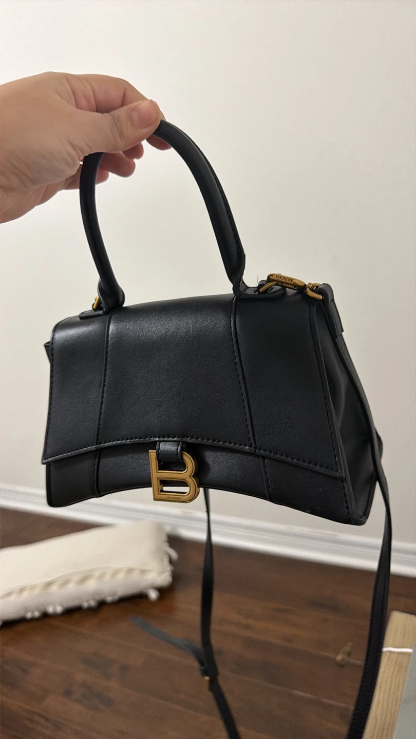 Balenciaga Black Leather Handbag