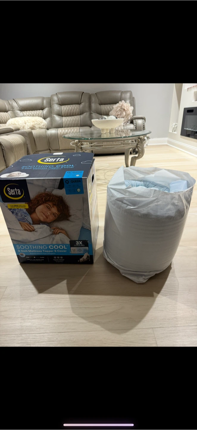 Serta mattress topper gel cooling King size new
