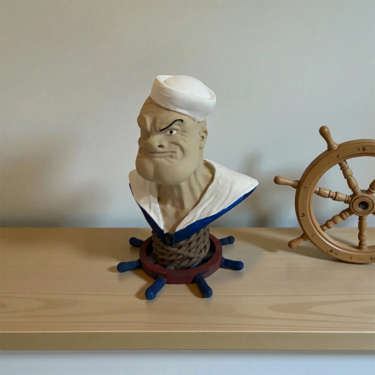 This is a model of Popeye the sailor man