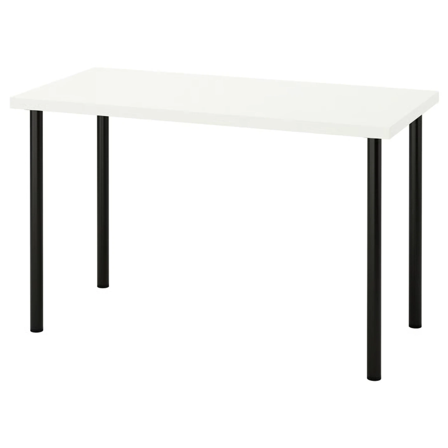 White Table with Black Legs