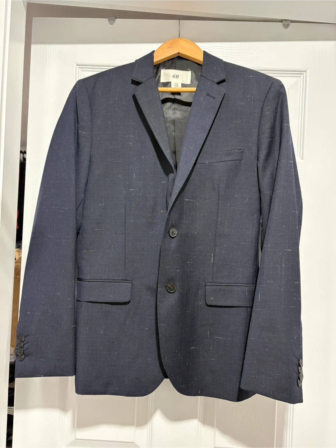 H&M Men's Blazer - Navy Blue