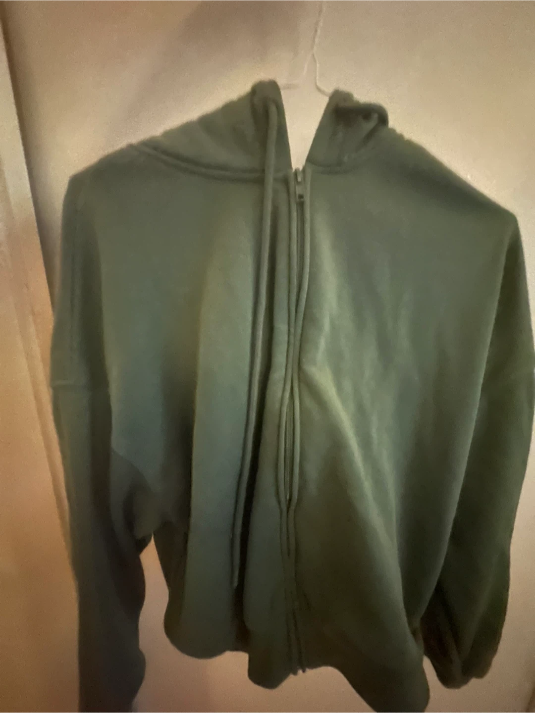 Green Zip-Up Hoodie