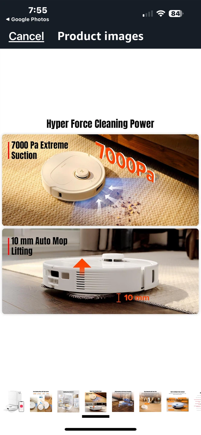 yeedi cube station robot vacuum - photo 5