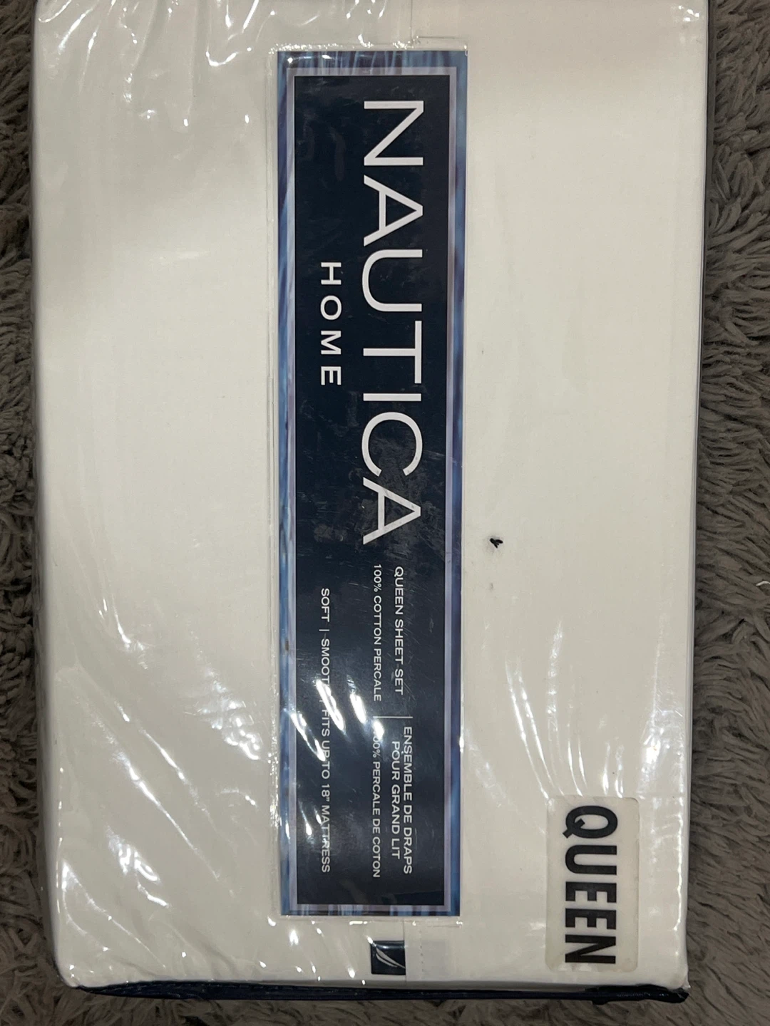 Brand New Nautica Home Queen Sheet Set - 100% Cotton Percale