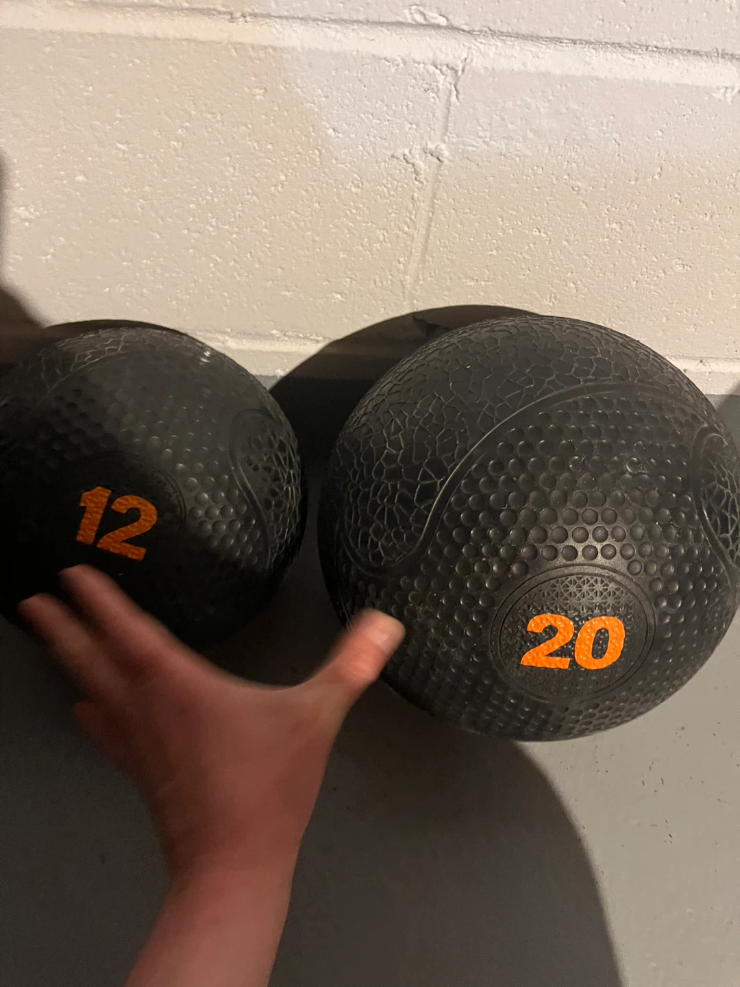 Black Medicine Balls - 12lb and 20lb - photo 3