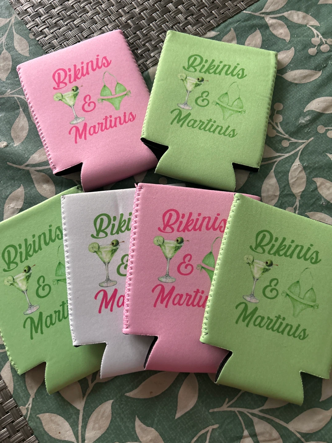 Bikinis & Martinis Can Coolers