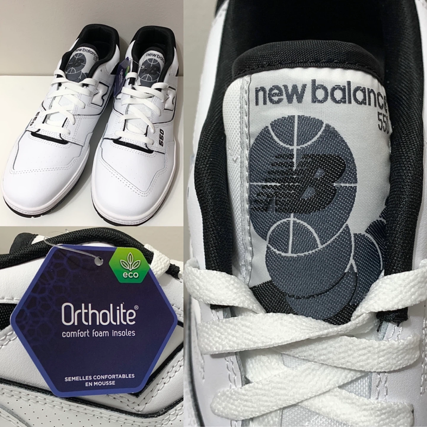 New Balance BB550 Mens Size 11 Leather Sneakers/Running Shoes - photo 3