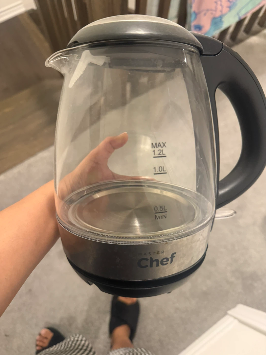 Master Chef Glass Electric Kettle 1.2L
