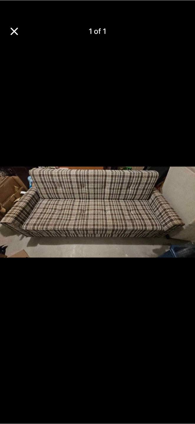Plaid Sofa