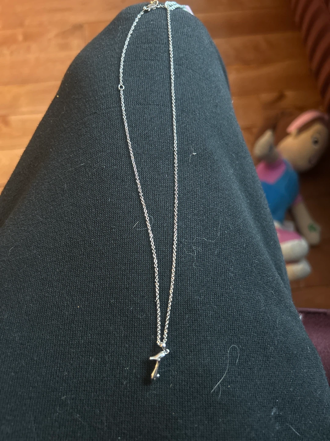 Silver Cinderella high heal Pendant Necklace