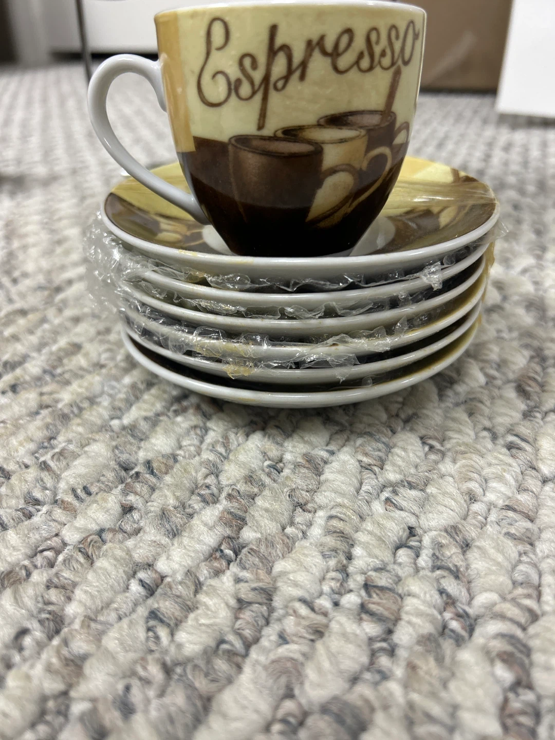 Espresso Cups and Saucers Set with Rack - photo 3