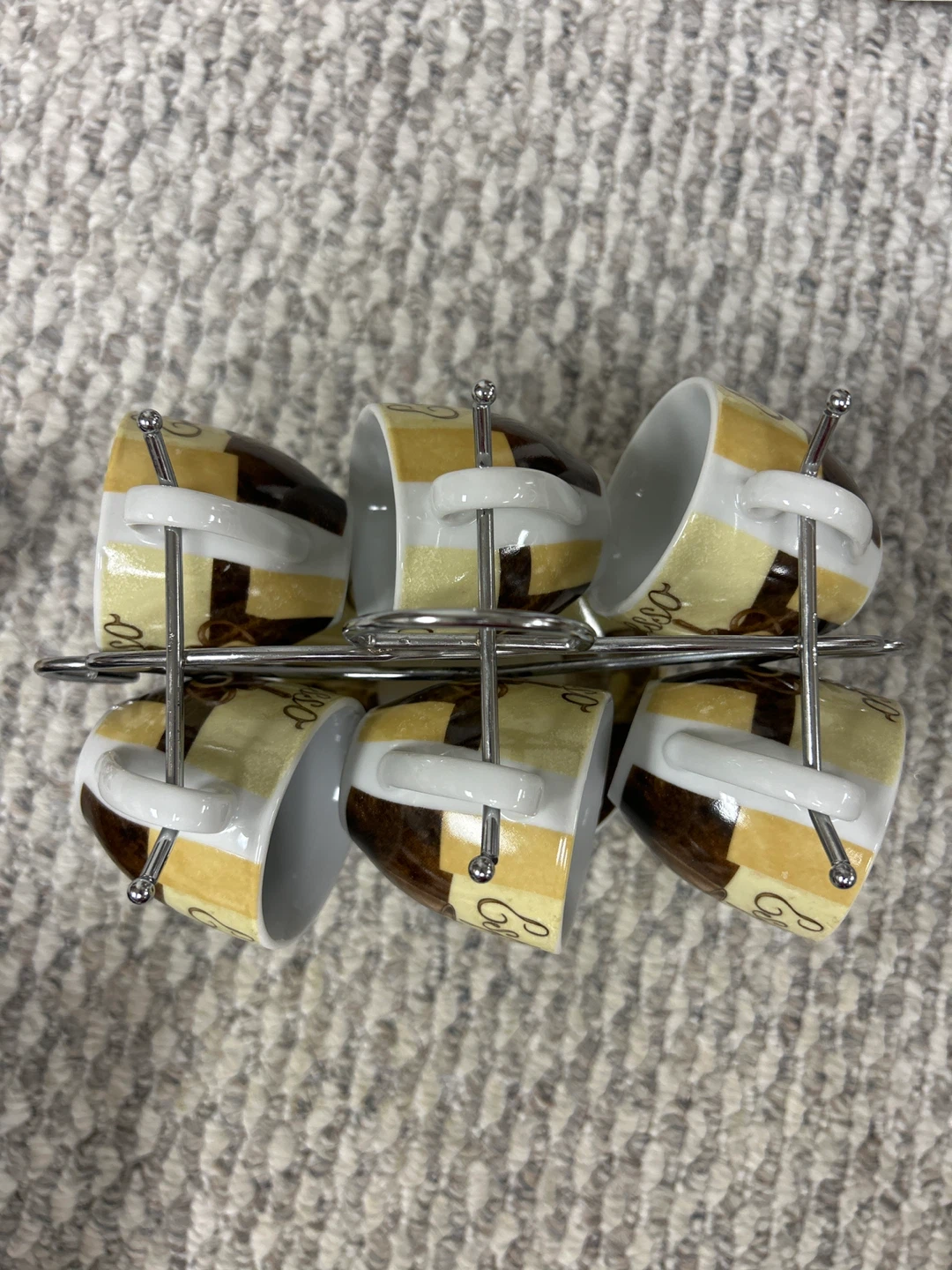 Espresso Cups and Saucers Set with Rack - photo 4