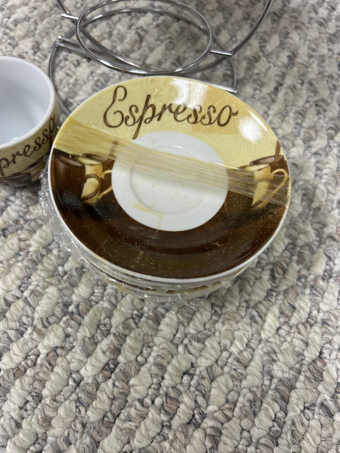 Espresso Cups and Saucers Set with Rack - photo 2