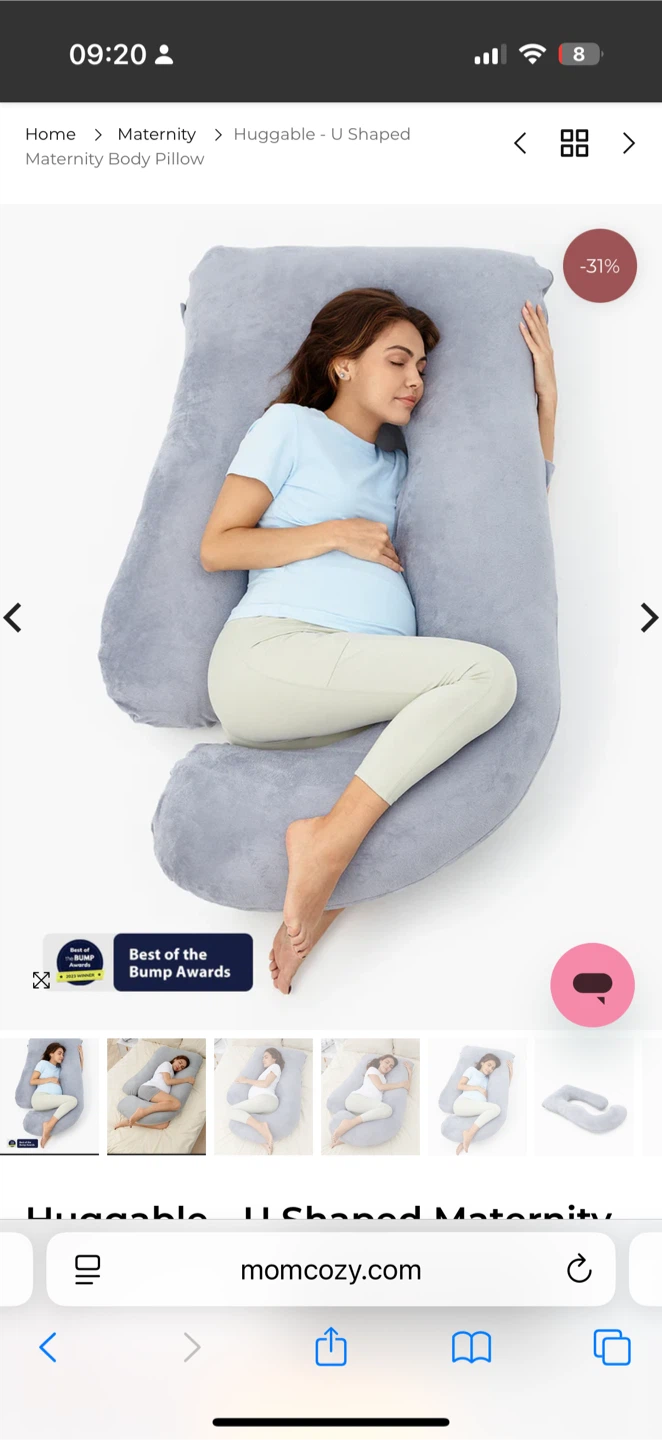 Momcozy U Shaped Maternity Body Pillow - photo 2