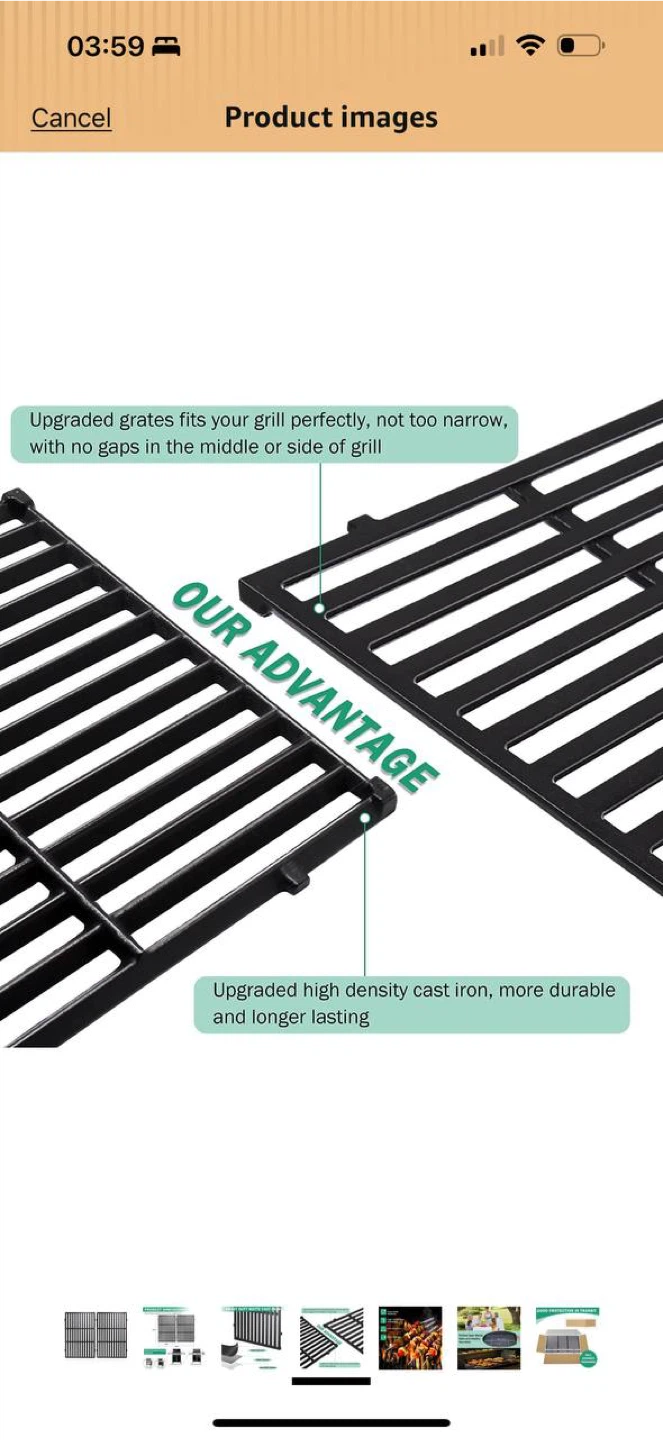 Cast Iron Cooking Grates for Weber Genesis 300 Series – New - photo 5