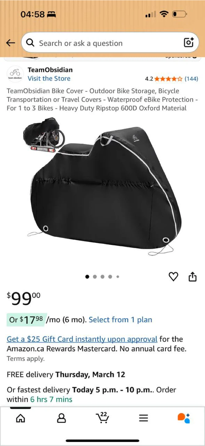 Team Obsidian XL Bike Transportation Cover – Fits 2 Bikes 🚲