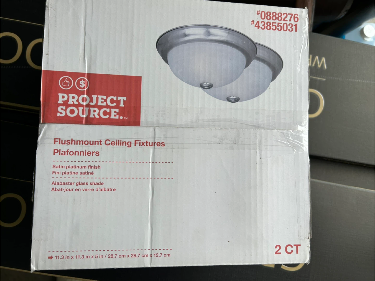 Project Source Flushmount Ceiling Fixtures (2 CT) - photo 4