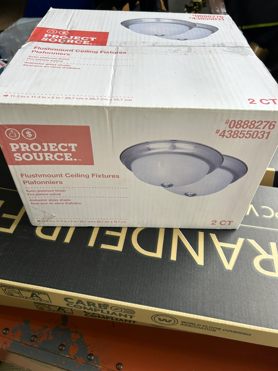 Project Source Flushmount Ceiling Fixtures (2 CT)