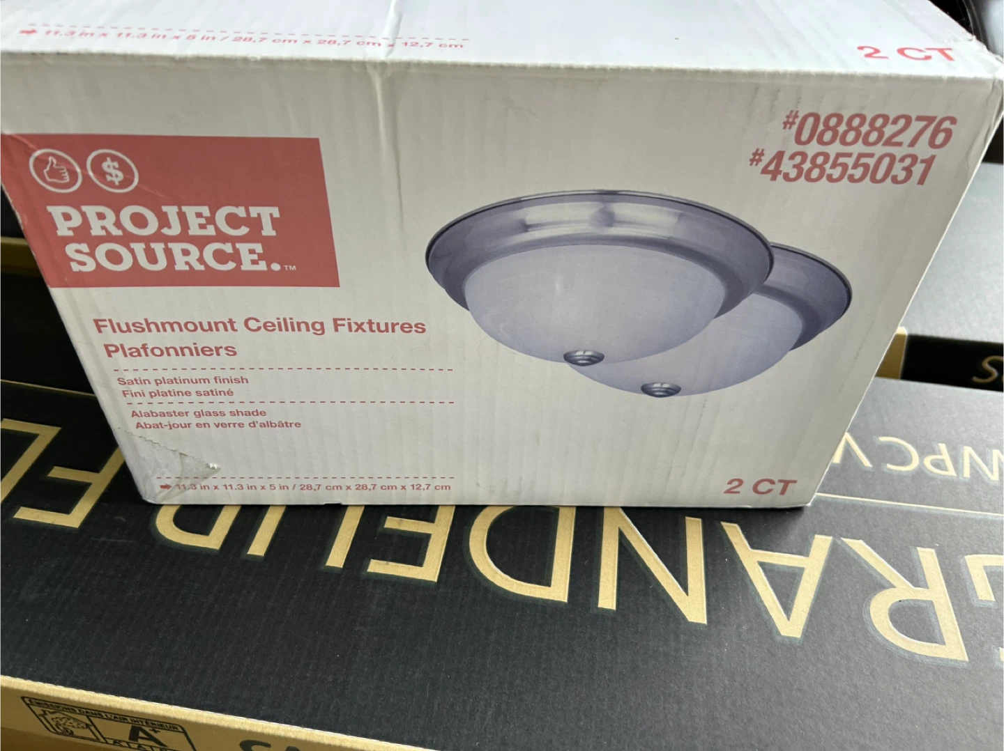 Project Source Flushmount Ceiling Fixtures (2 CT) - photo 3