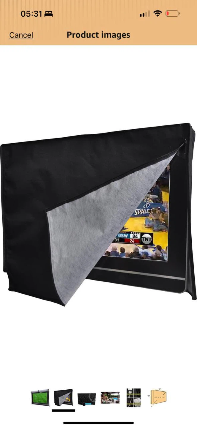 A1Cover Outdoor TV Cover 22”–26” – Weather Resistant – Black - photo 4