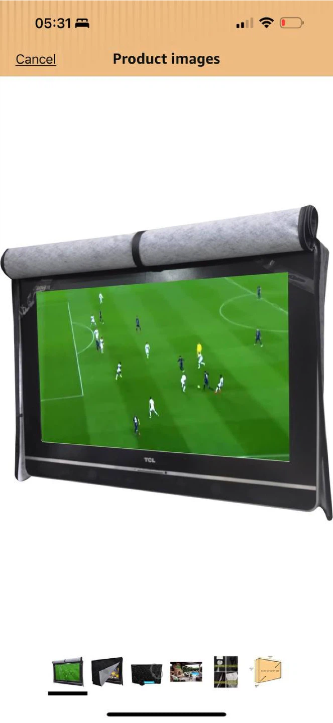 A1Cover Outdoor TV Cover 22”–26” – Weather Resistant – Black - photo 3