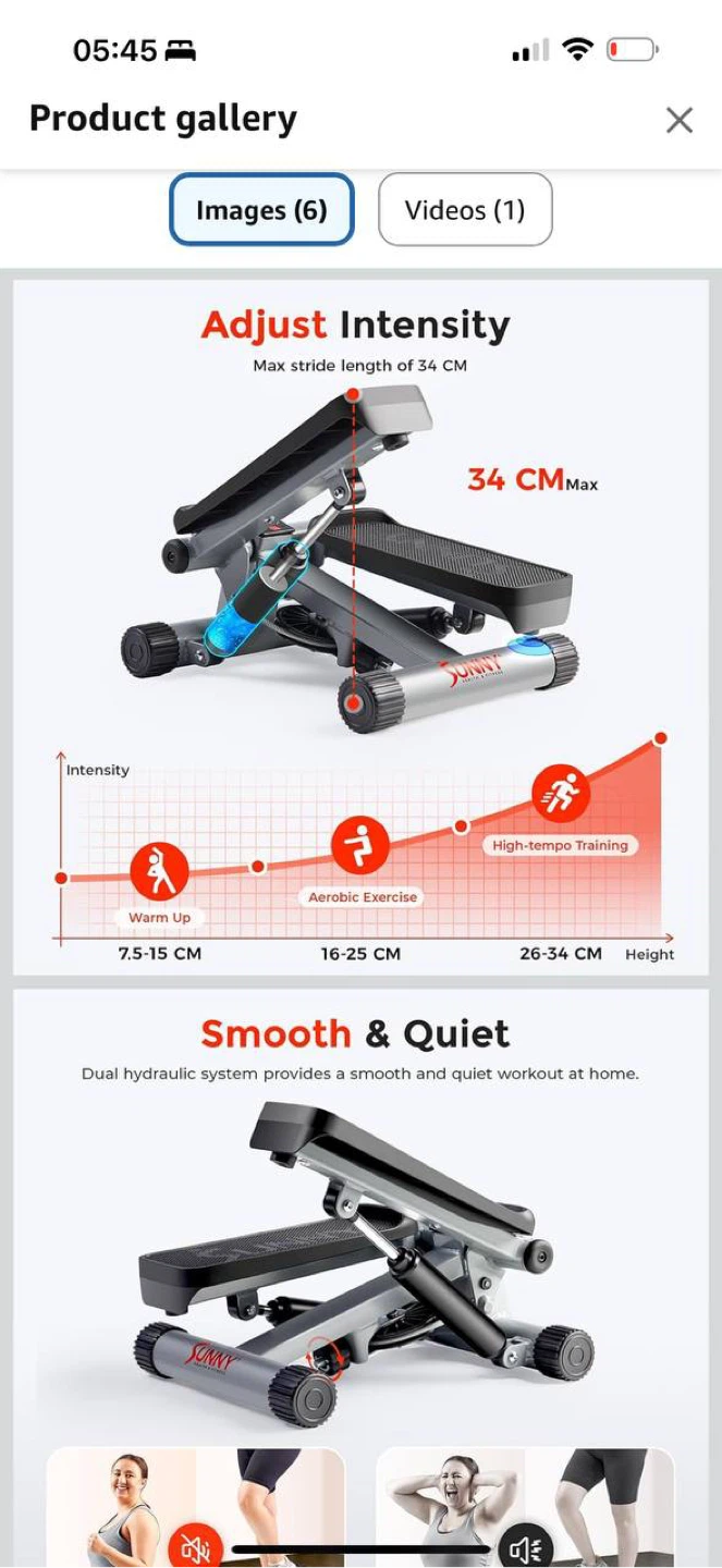 Sunny Health & Fitness Mini Stepper – Home Cardio Exer - photo 3
