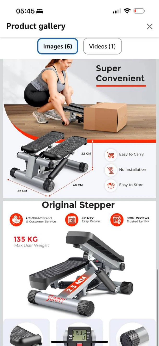 Sunny Health & Fitness Mini Stepper – Home Cardio Exer - photo 4