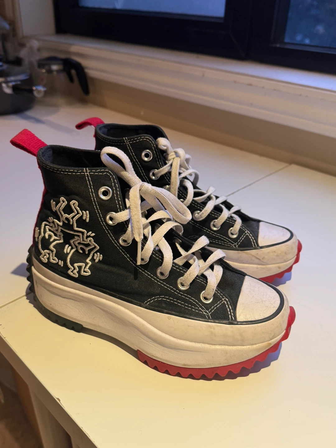 Converse x Keith Haring Run Star Hike High Top Sneakers