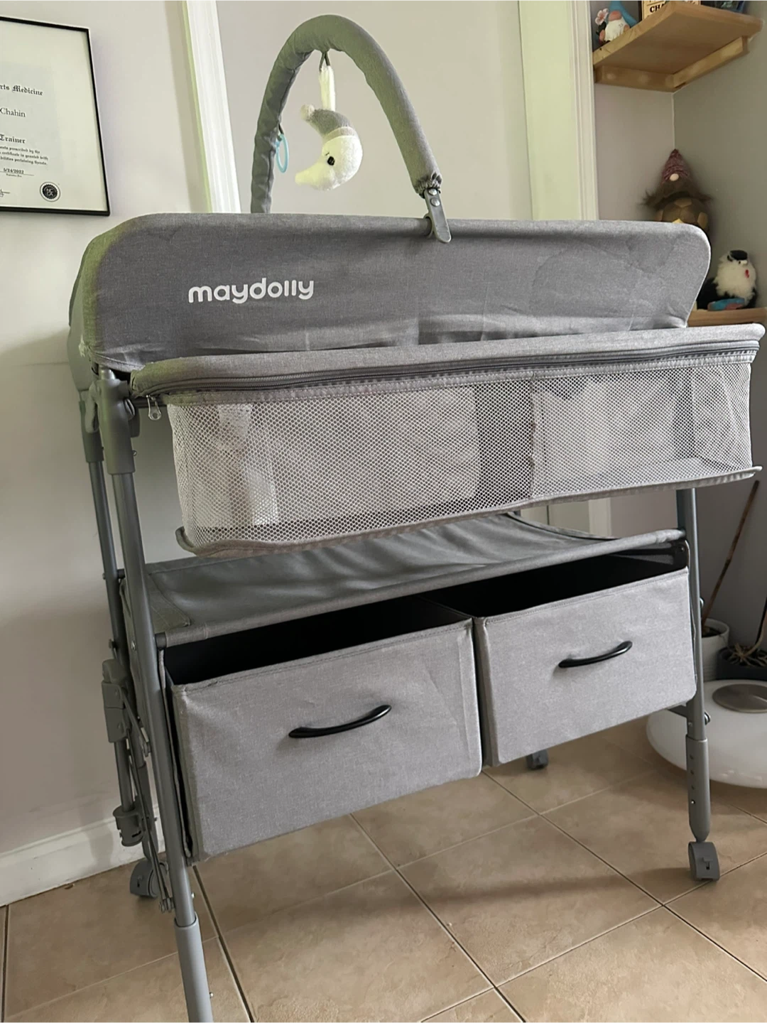🥕 Maydolly Baby Changing Table, Portable Folding