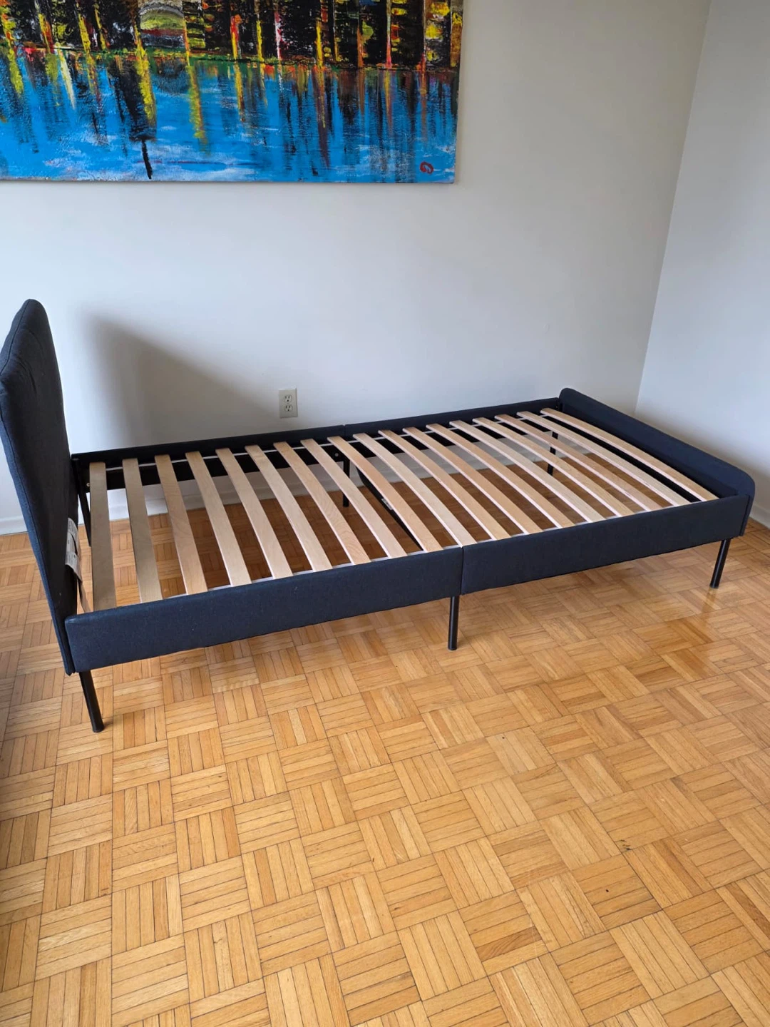 IKEA SLATTUM Twin Upholstered Bed Frame - photo 3