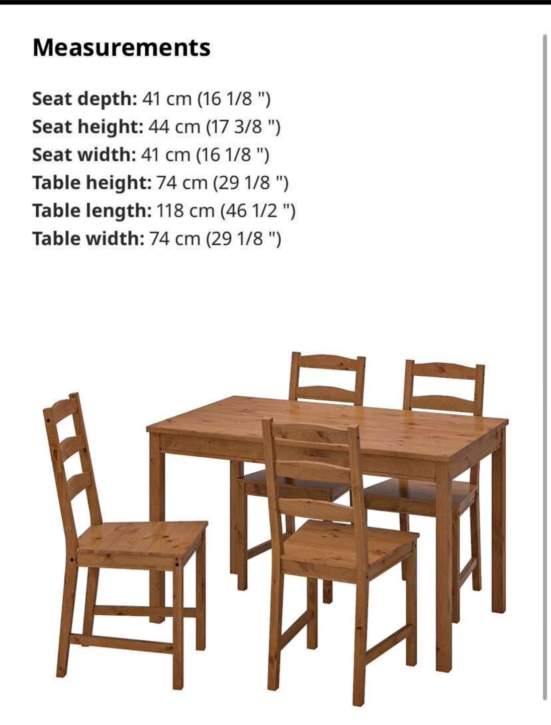 Wooden Dining Table and Chairs Set - photo 2