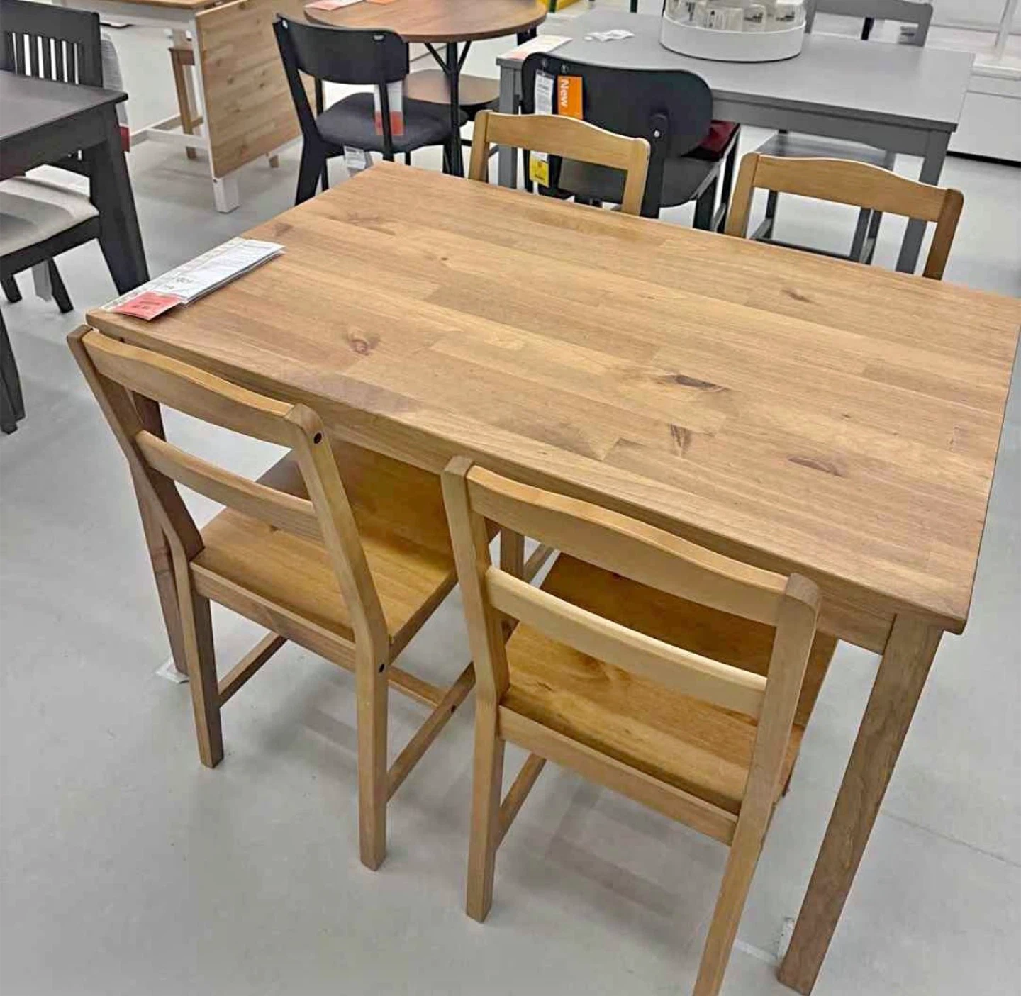 Wooden Dining Table and Chairs Set